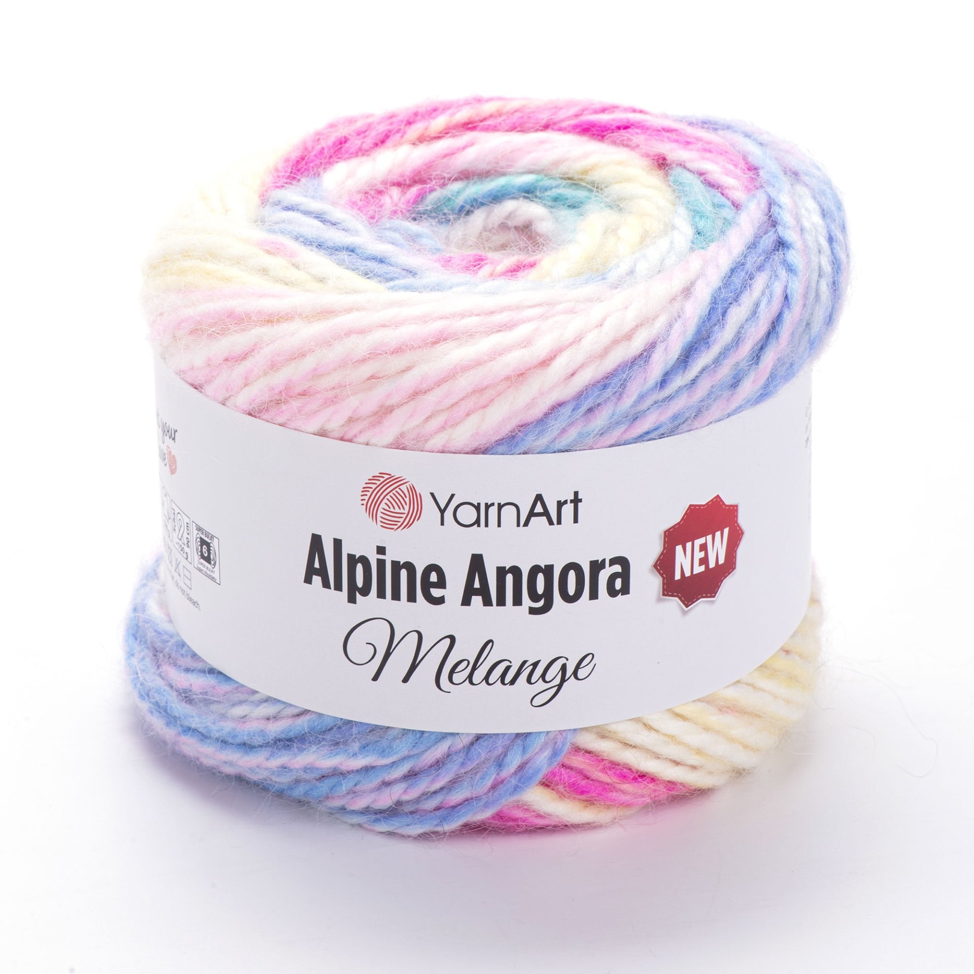 YARNART ALPINE ANGORA MELANGE NEW - EL ÖRGÜ İPİ EBRULİ - 6402