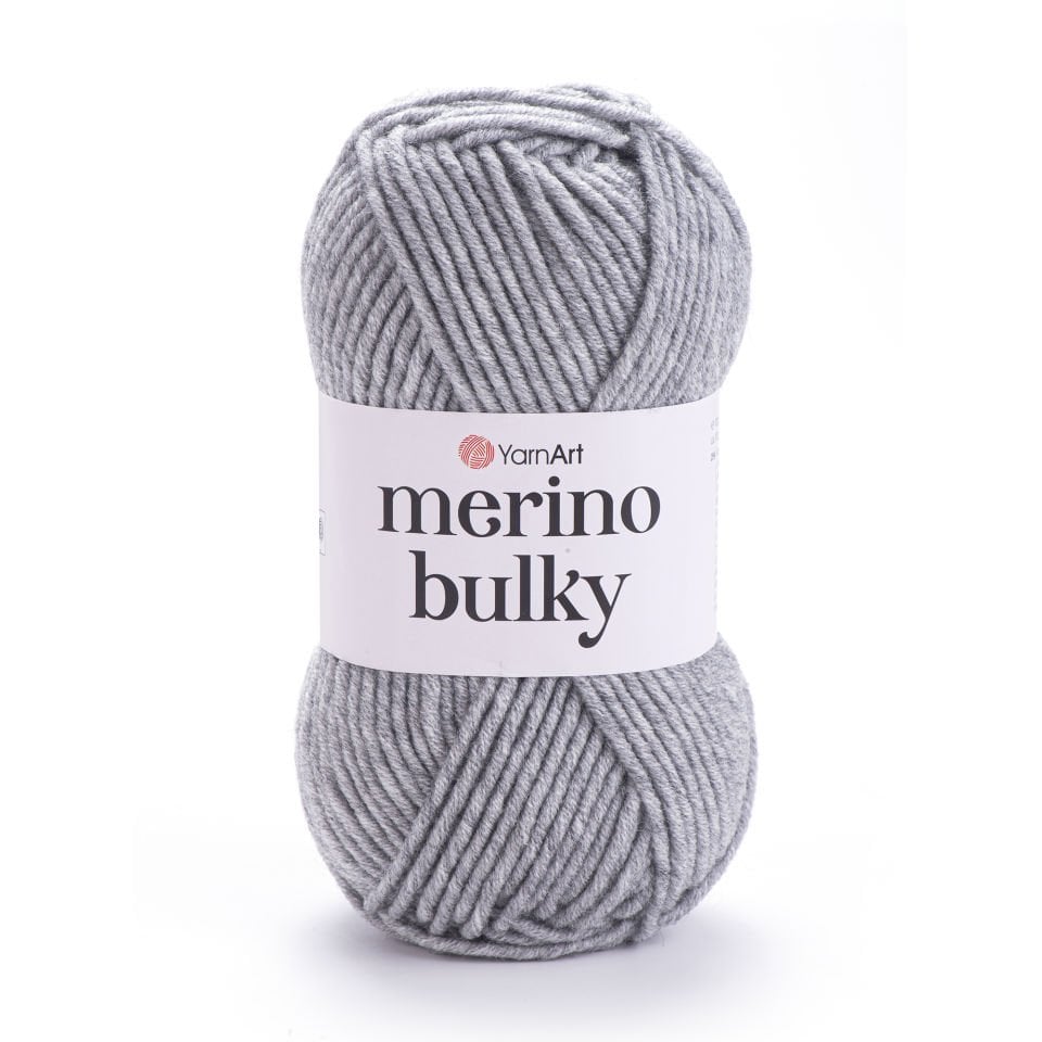 YARNART MERINO BULKY - EL ÖRGÜ İPİ AÇIK GRİ - 0282