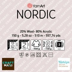 YARNART NORDIC - EBRULİ EL ÖRGÜ İPİ EBRULİ - 670