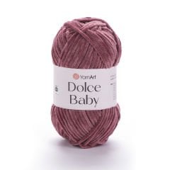 YARNART DOLCE BABY - KADİFE, BEBEK EL ÖRGÜ İPİ GÜL KURUSU - 751