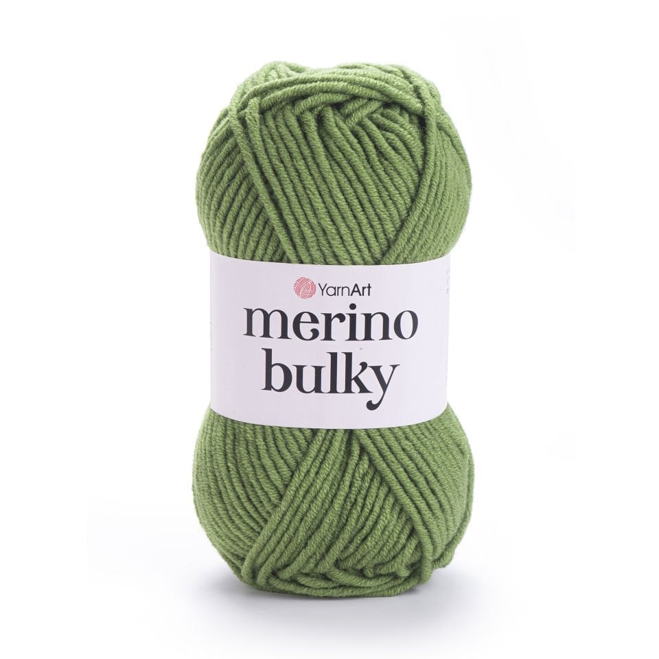 YARNART MERINO BULKY - EL ÖRGÜ İPİ YEŞİL - 098