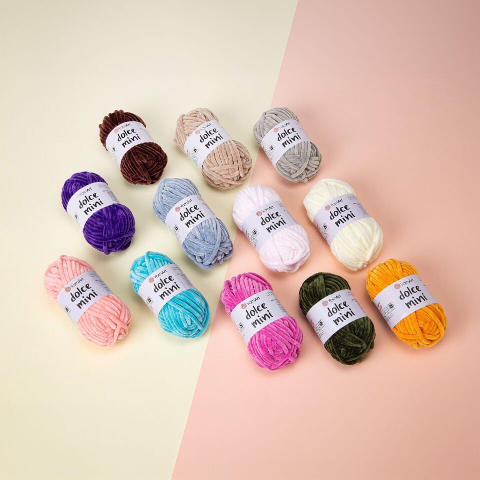 YARNART DOLCE MINI - 12 ADET ÖRGÜ İPİ