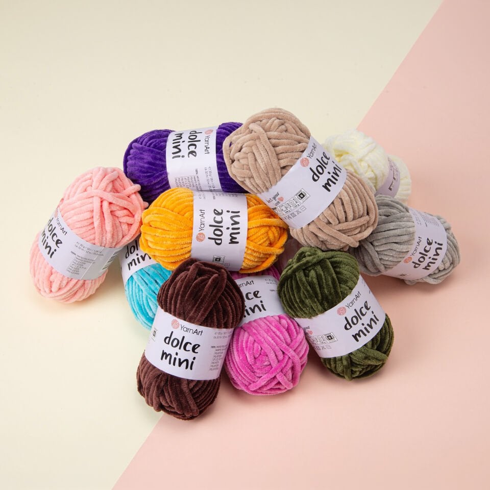 YARNART DOLCE MINI - 12 ADET ÖRGÜ İPİ