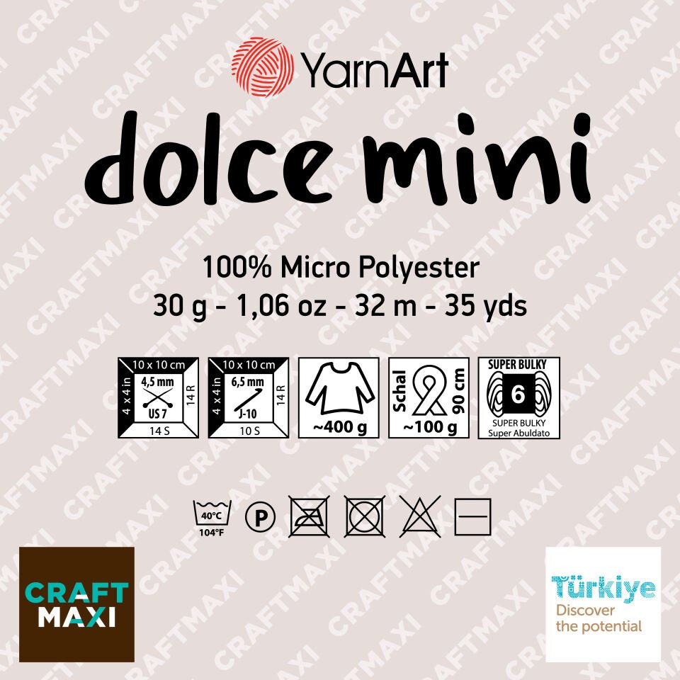 YARNART DOLCE MINI - 12 ADET ÖRGÜ İPİ