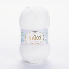 NAKO CİCİ BİO - BEBEK EL ÖRGÜ İPİ BEYAZ - 208