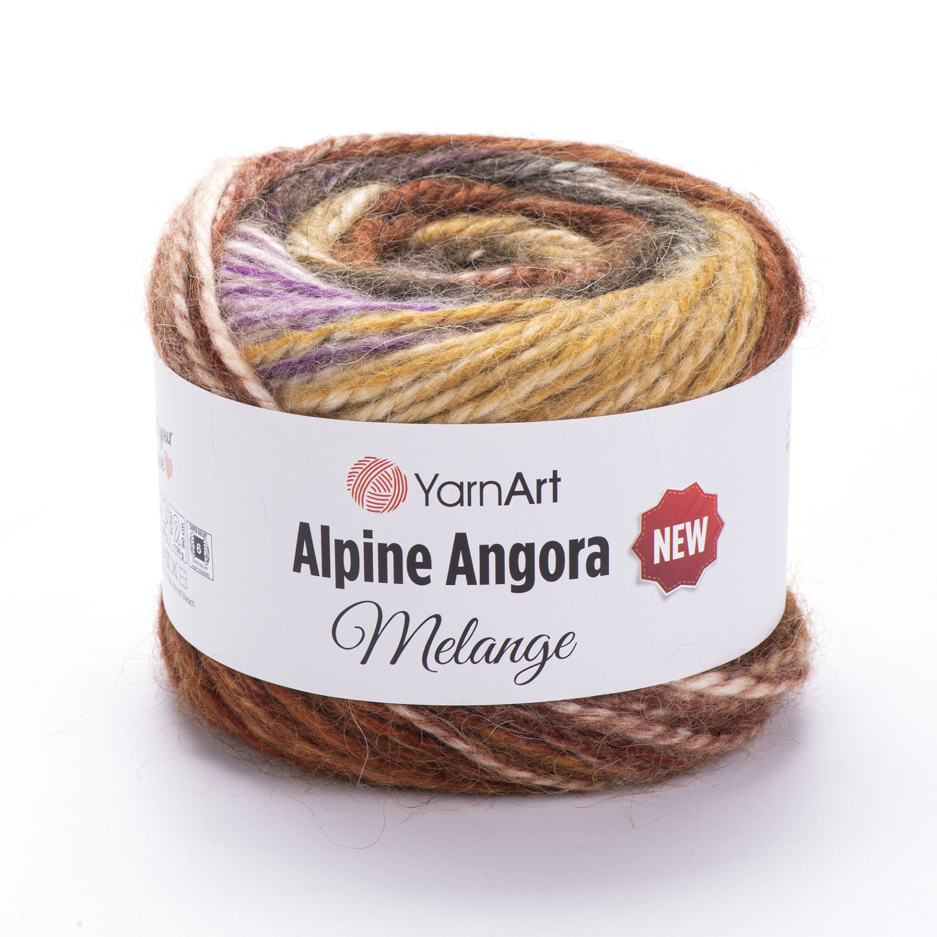 YARNART ALPINE ANGORA MELANGE NEW - EL ÖRGÜ İPİ EBRULİ - 6410