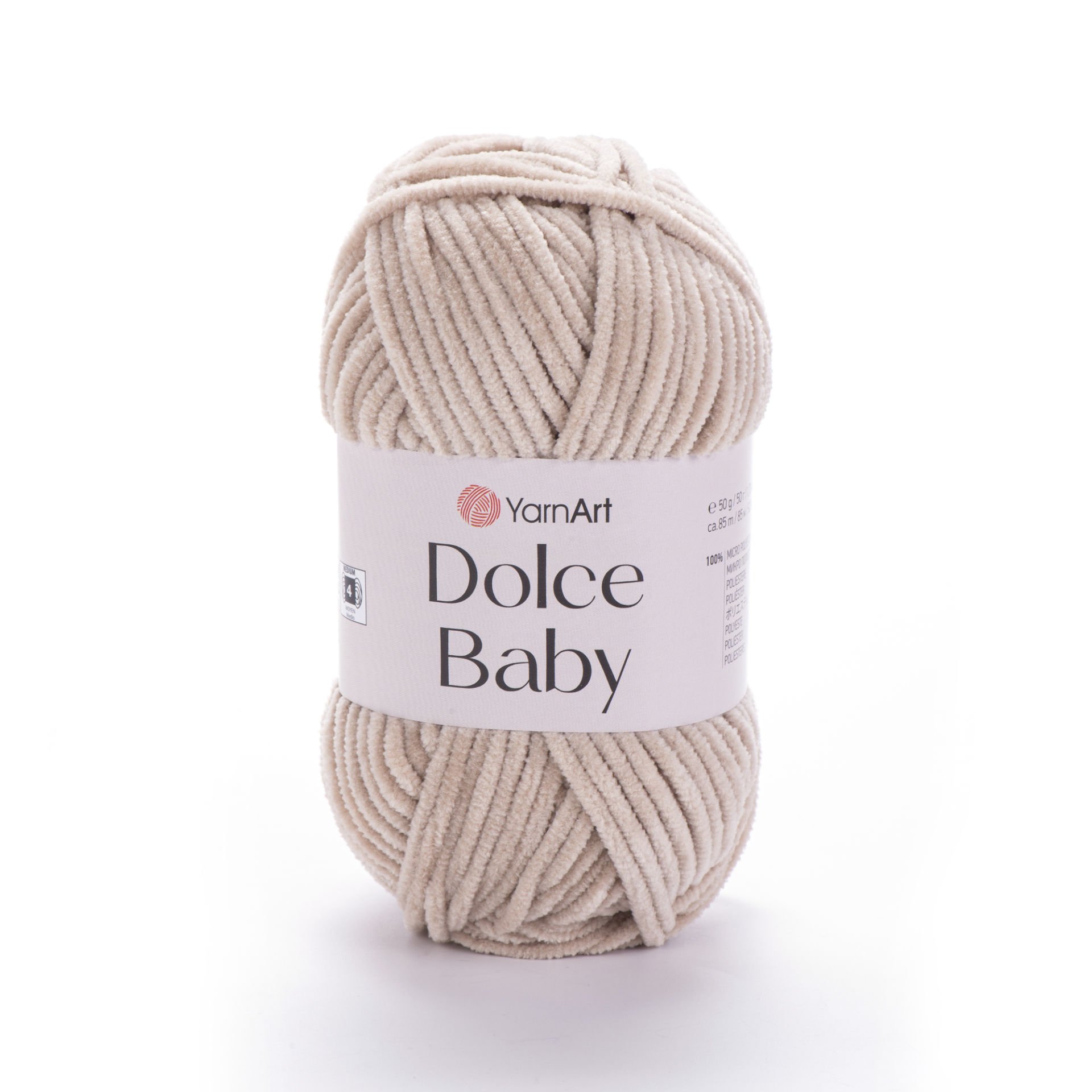 YARNART DOLCE BABY - KADİFE, BEBEK EL ÖRGÜ İPİ TAŞ RENGİ - 771