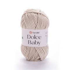 YARNART DOLCE BABY - KADİFE, BEBEK EL ÖRGÜ İPİ TAŞ RENGİ - 771