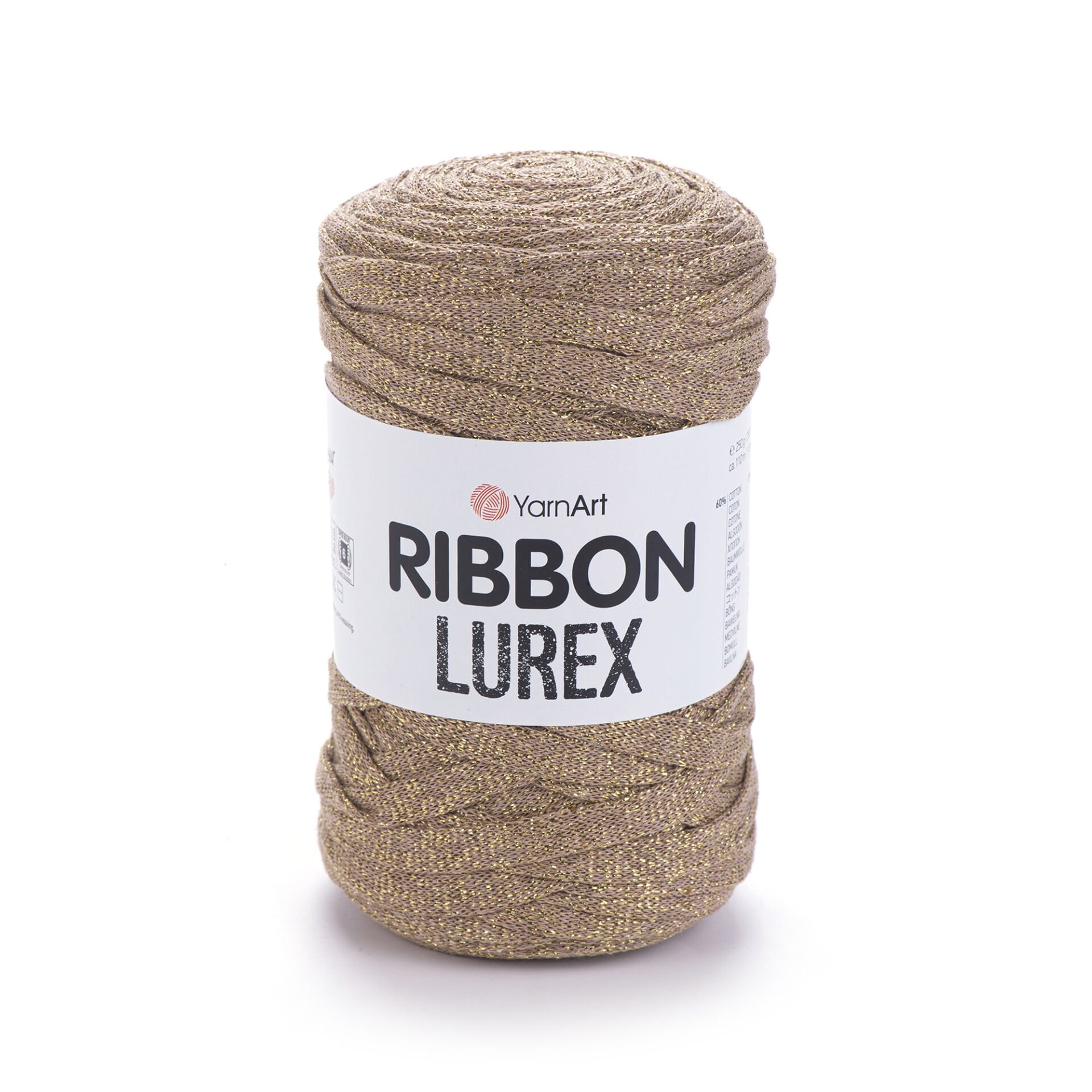 YARNART RIBBON LUREX - SİMLİ, AKSESUAR EL ÖRGÜ İPİ SÜTLÜ KAHVE - 735