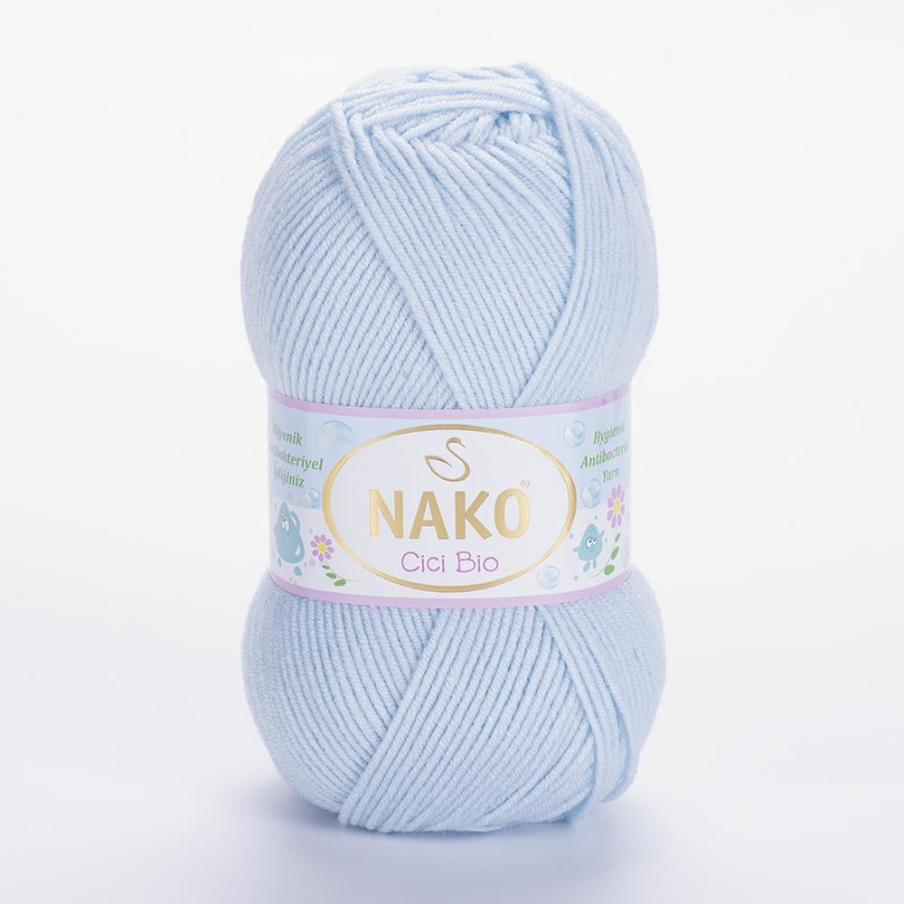 NAKO CİCİ BİO - BEBEK EL ÖRGÜ İPİ BEBE MAVİSİ - 1900