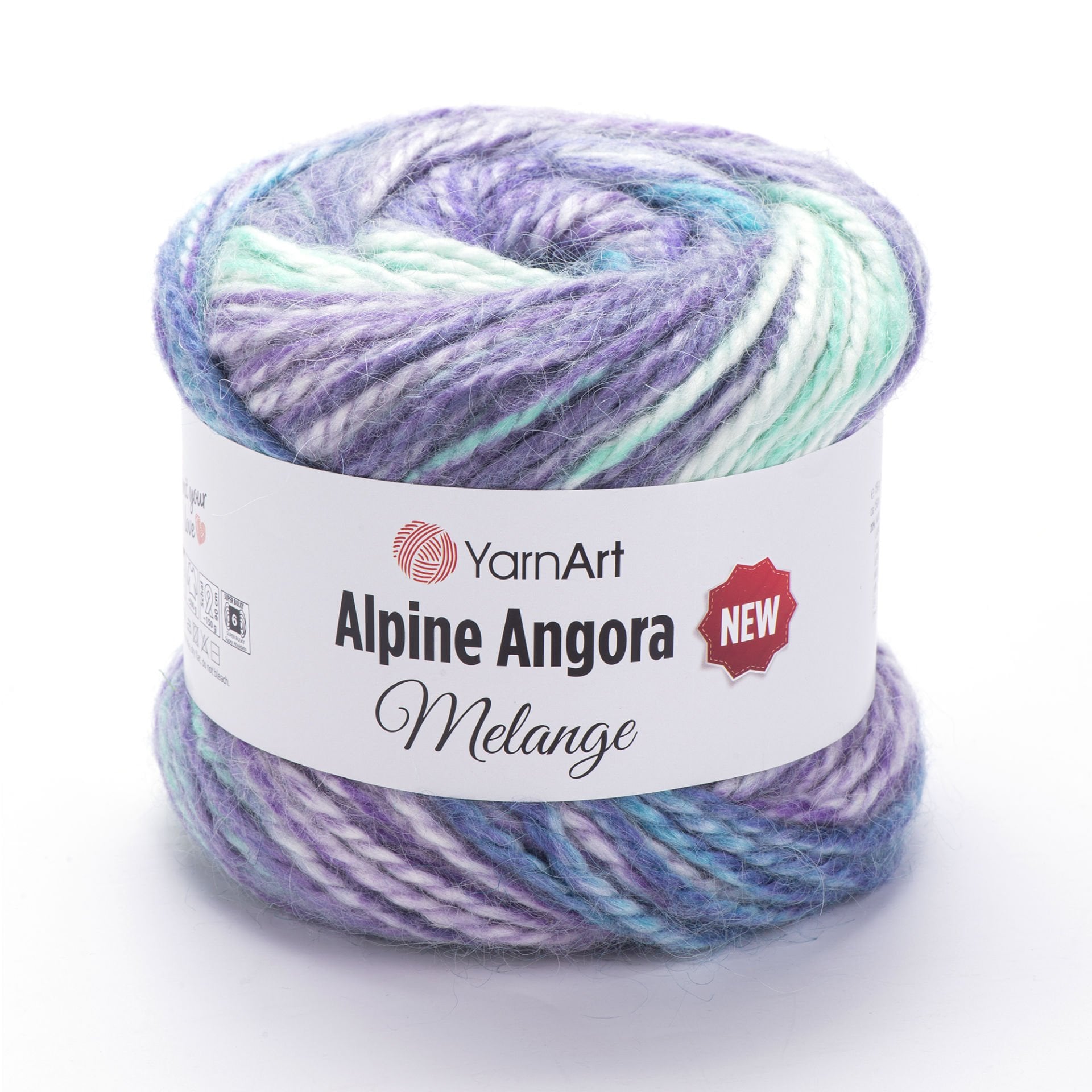 YARNART ALPINE ANGORA MELANGE NEW - EL ÖRGÜ İPİ EBRULİ - 6412