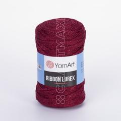 YARNART RIBBON LUREX - SİMLİ, AKSESUAR EL ÖRGÜ İPİ KOYU KIRMIZI - 739