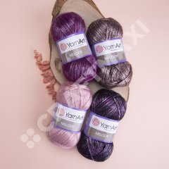 YARNART MELODY - EBRULİ, PARLAK EL ÖRGÜ İPİ EBRULİ - 909