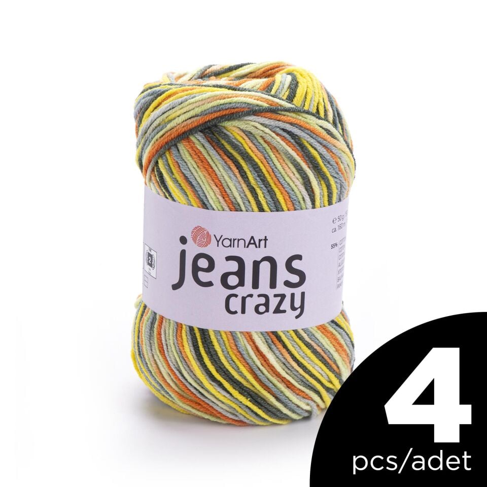 YARNART JEANS CRAZY - EBRULİ - 7201 - 4 ADET