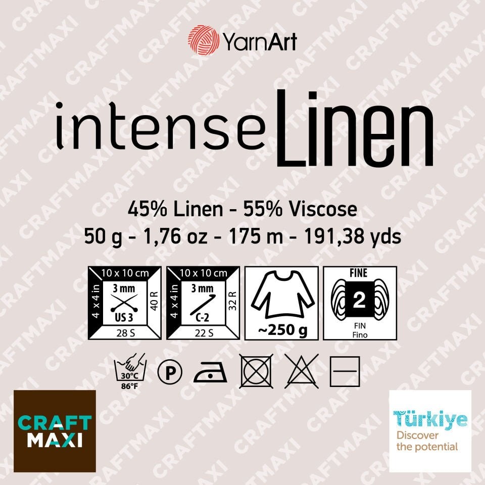 YARNART INTENSE LINEN - ÖRGÜ İPİ