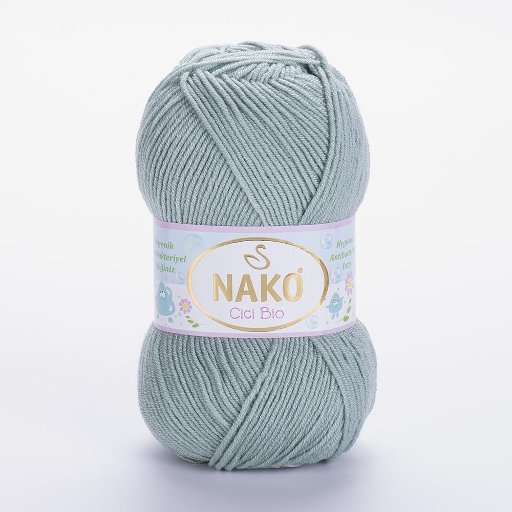 NAKO CİCİ BİO - BEBEK EL ÖRGÜ İPİ SU YEŞİLİ - 10023