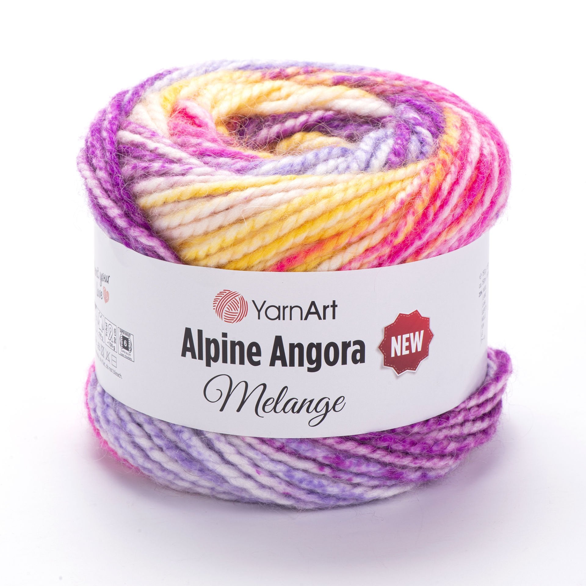 YARNART ALPINE ANGORA MELANGE NEW - EL ÖRGÜ İPİ EBRULİ - 6414