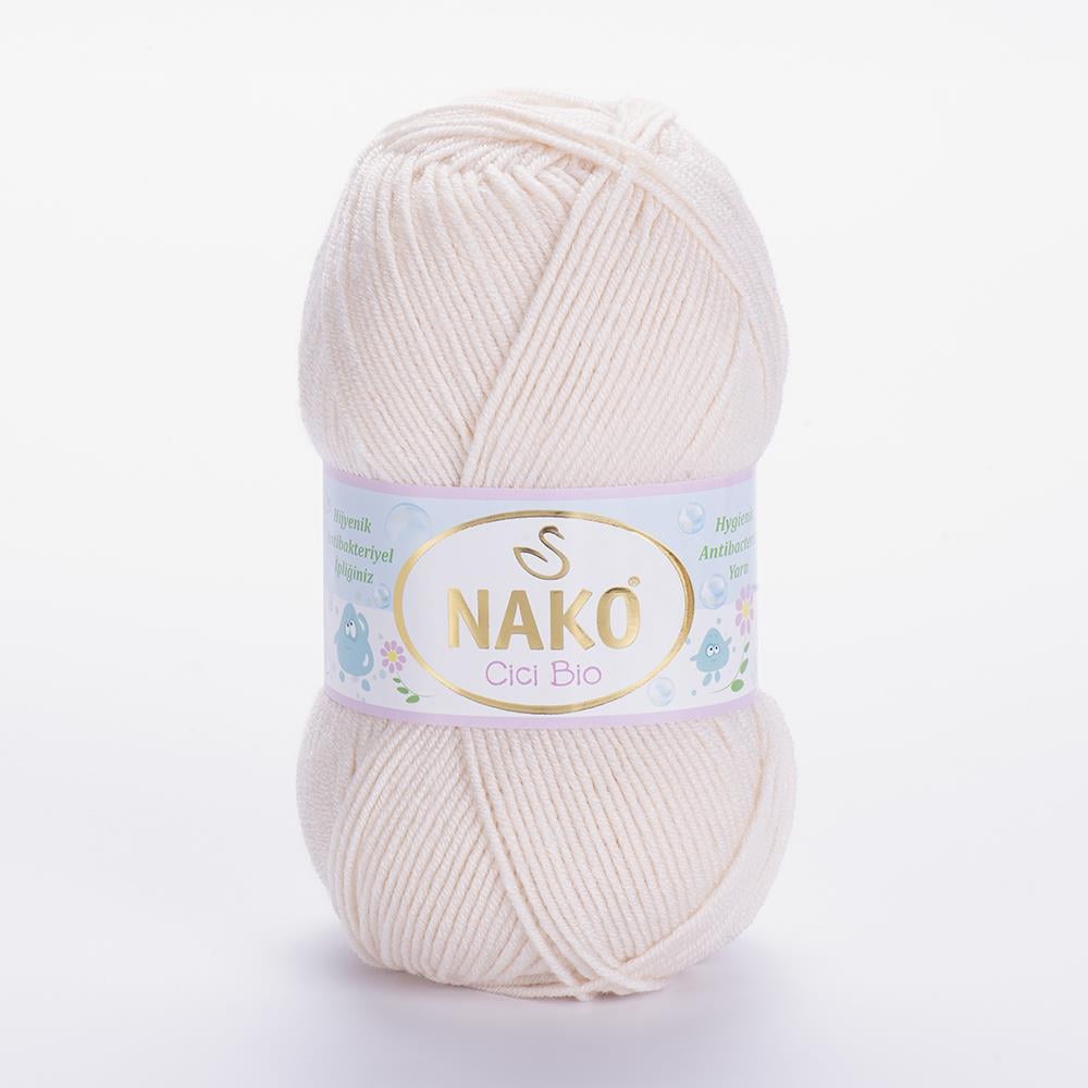 NAKO CİCİ BİO - BEBEK EL ÖRGÜ İPİ KREM - 10889