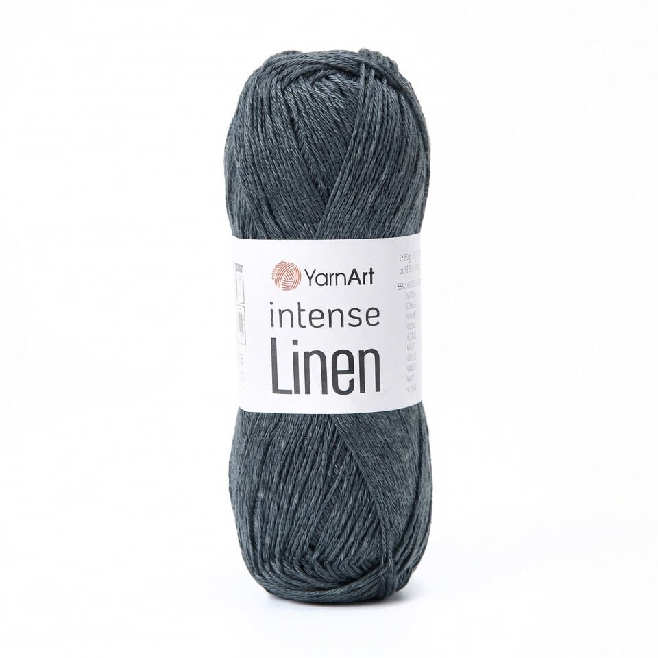 YARNART INTENSE LINEN - ÖRGÜ İPİ ANTRASİT - 4134