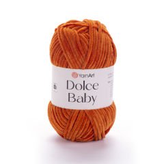 YARNART DOLCE BABY - KADİFE, BEBEK EL ÖRGÜ İPİ TURUNCU - 778