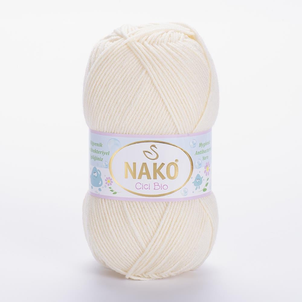 NAKO CİCİ BİO - BEBEK EL ÖRGÜ İPİ AÇIK SARI - 11454
