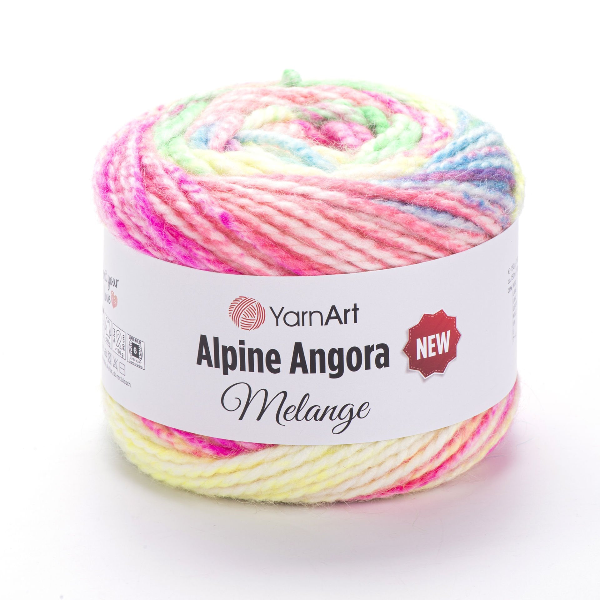 YARNART ALPINE ANGORA MELANGE NEW - EL ÖRGÜ İPİ EBRULİ - 6416