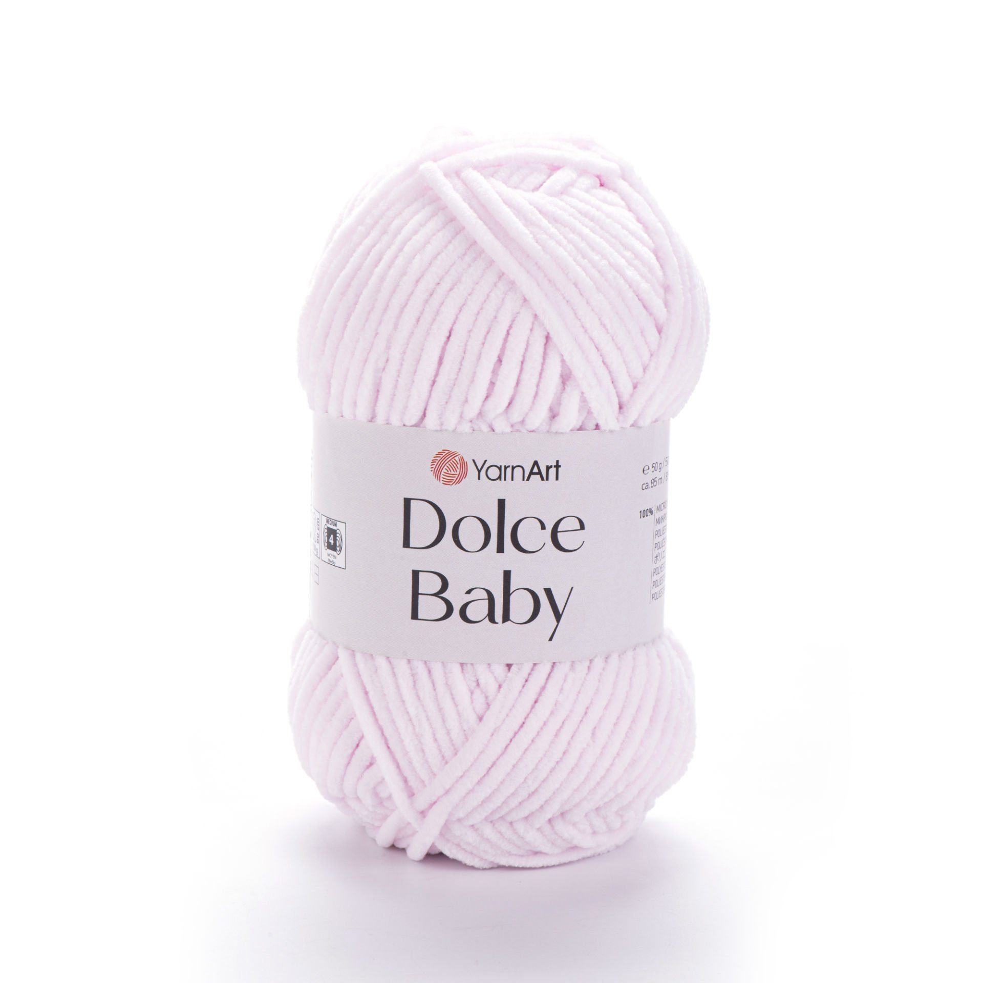 YARNART DOLCE BABY - KADİFE, BEBEK EL ÖRGÜ İPİ TOZ PEMBE - 781