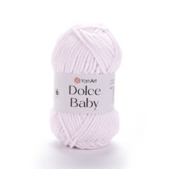 YARNART DOLCE BABY - KADİFE, BEBEK EL ÖRGÜ İPİ TOZ PEMBE - 781