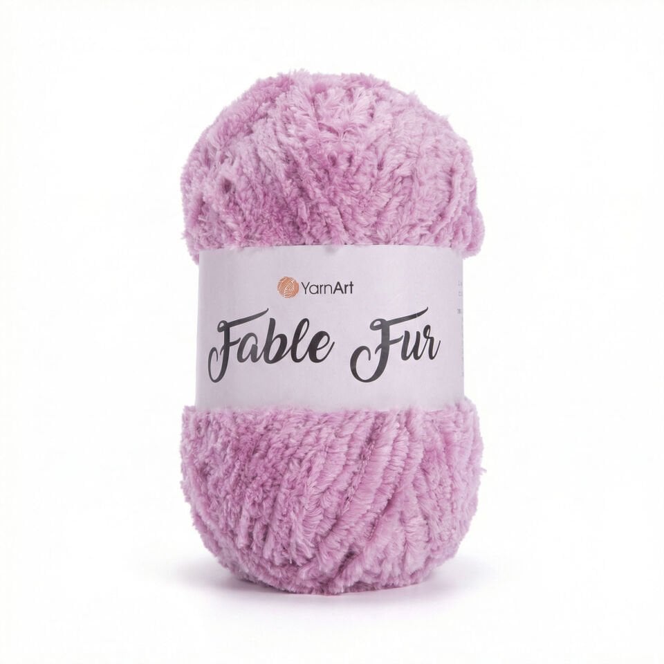 YARNART FABLE FUR - EL ÖRGÜ İPİ PEMBE - 973