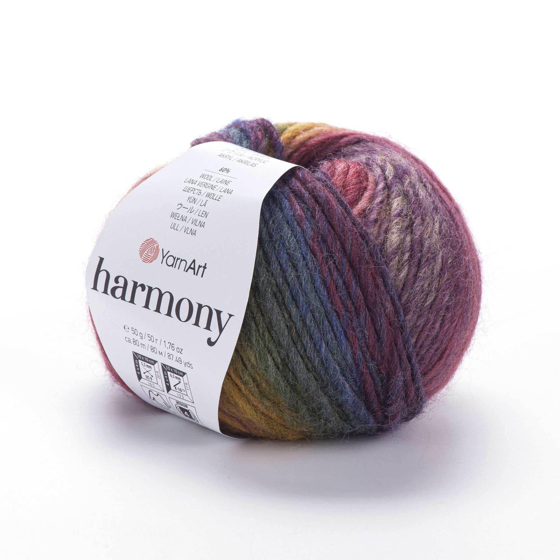 YARNART HARMONY - EBRULİ EL ÖRGÜ İPİ EBRULİ - A6