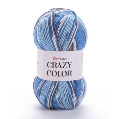 YARNART CRAZY COLOR - EBRULİ EL ÖRGÜ İPİ EBRULİ - 134