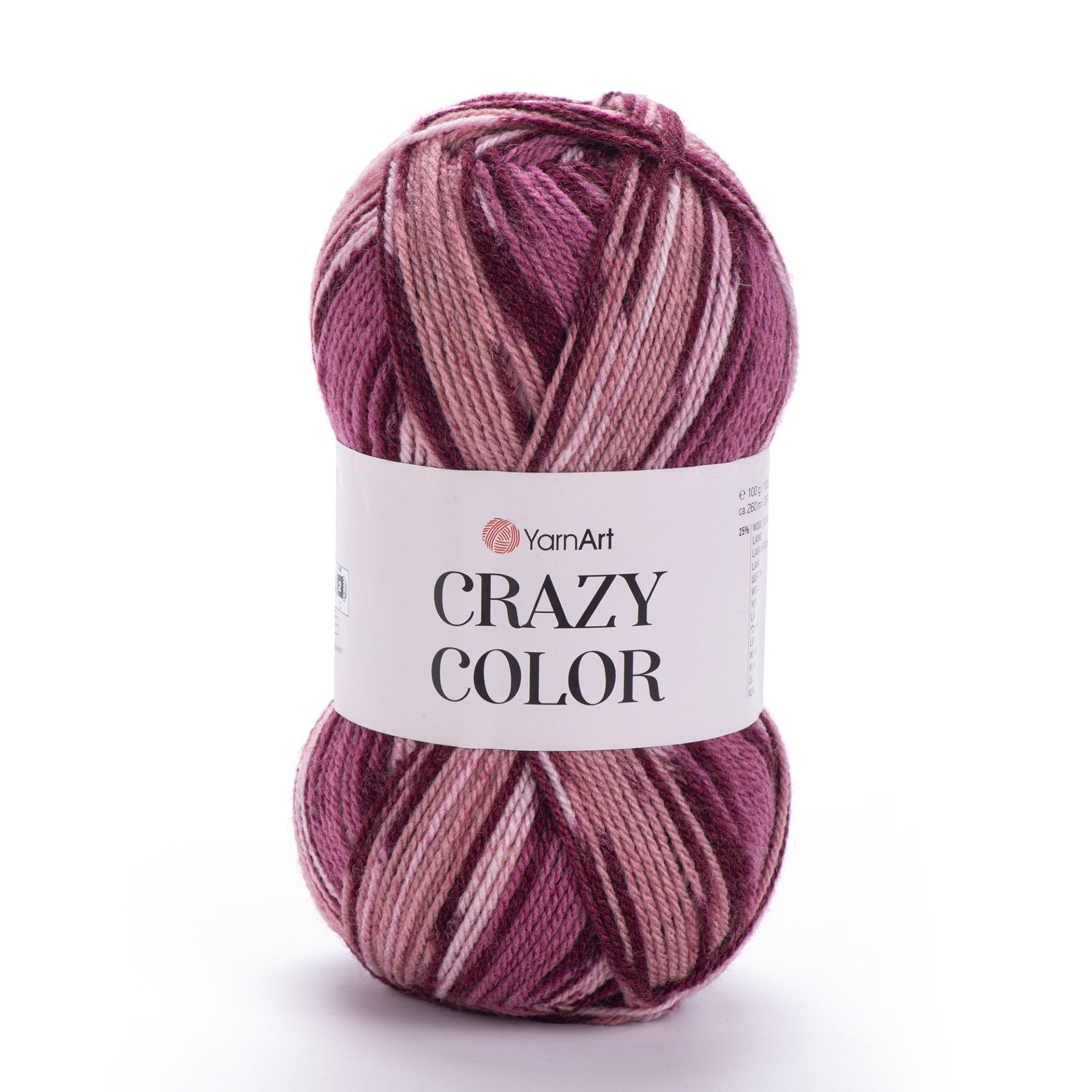 YARNART CRAZY COLOR - EBRULİ EL ÖRGÜ İPİ EBRULİ - 136