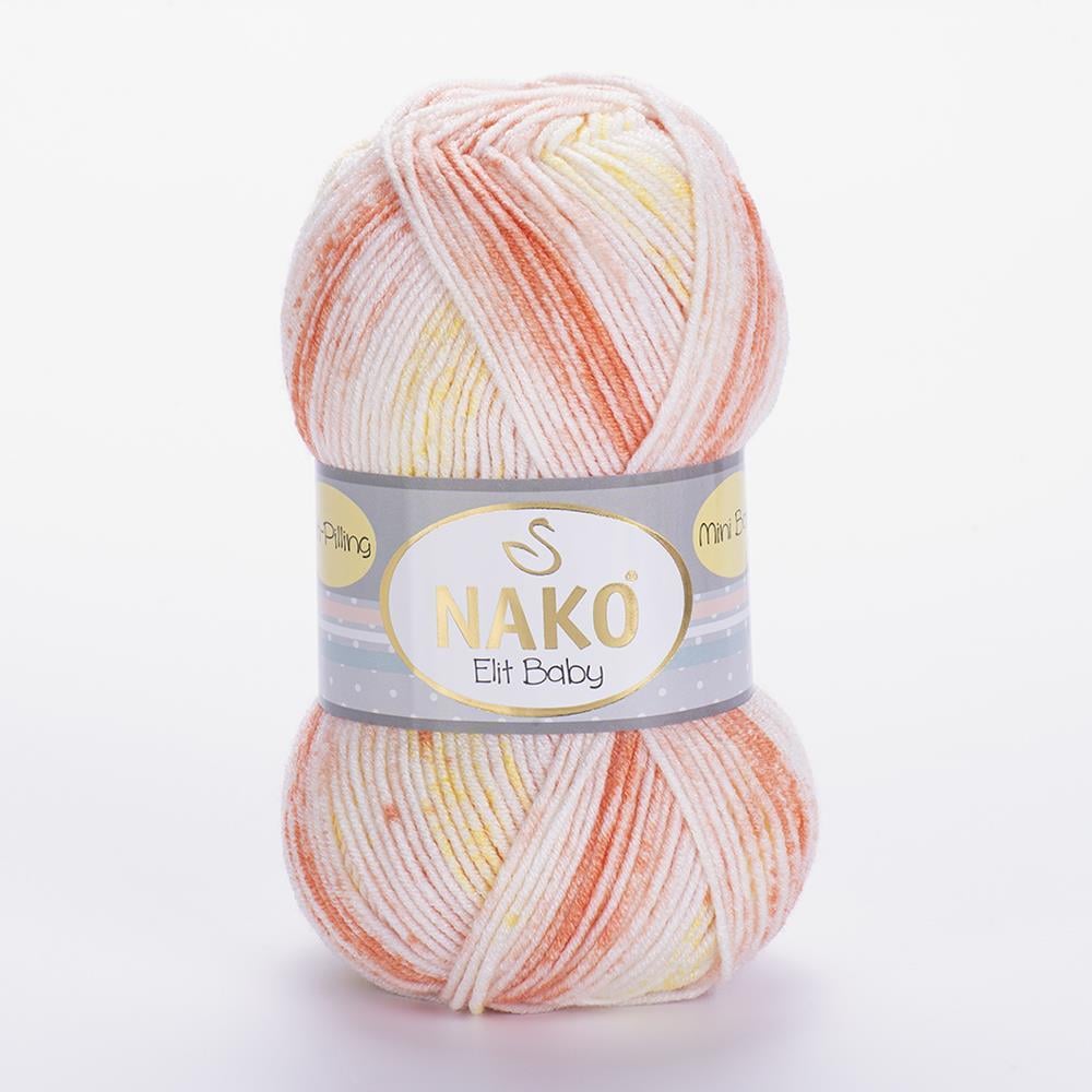 NAKO ELİT BABY MİNİ BATİK - EBRULİ BEBEK EL ÖRGÜ İPİ EBRULİ - 32430