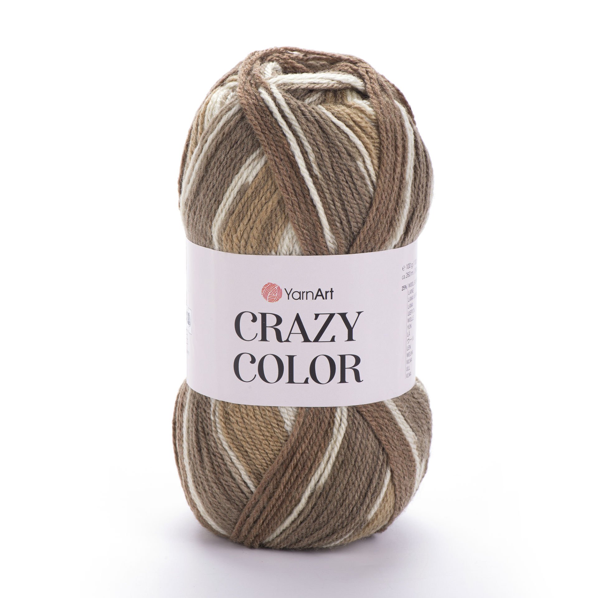YARNART CRAZY COLOR - EBRULİ EL ÖRGÜ İPİ EBRULİ - 139