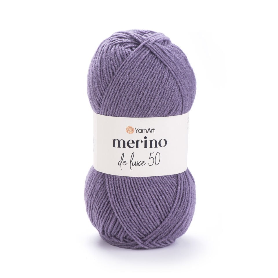 YARNART MERINO DE LUXE 50 - EL ÖRGÜ İPİ EFLATUN - 852