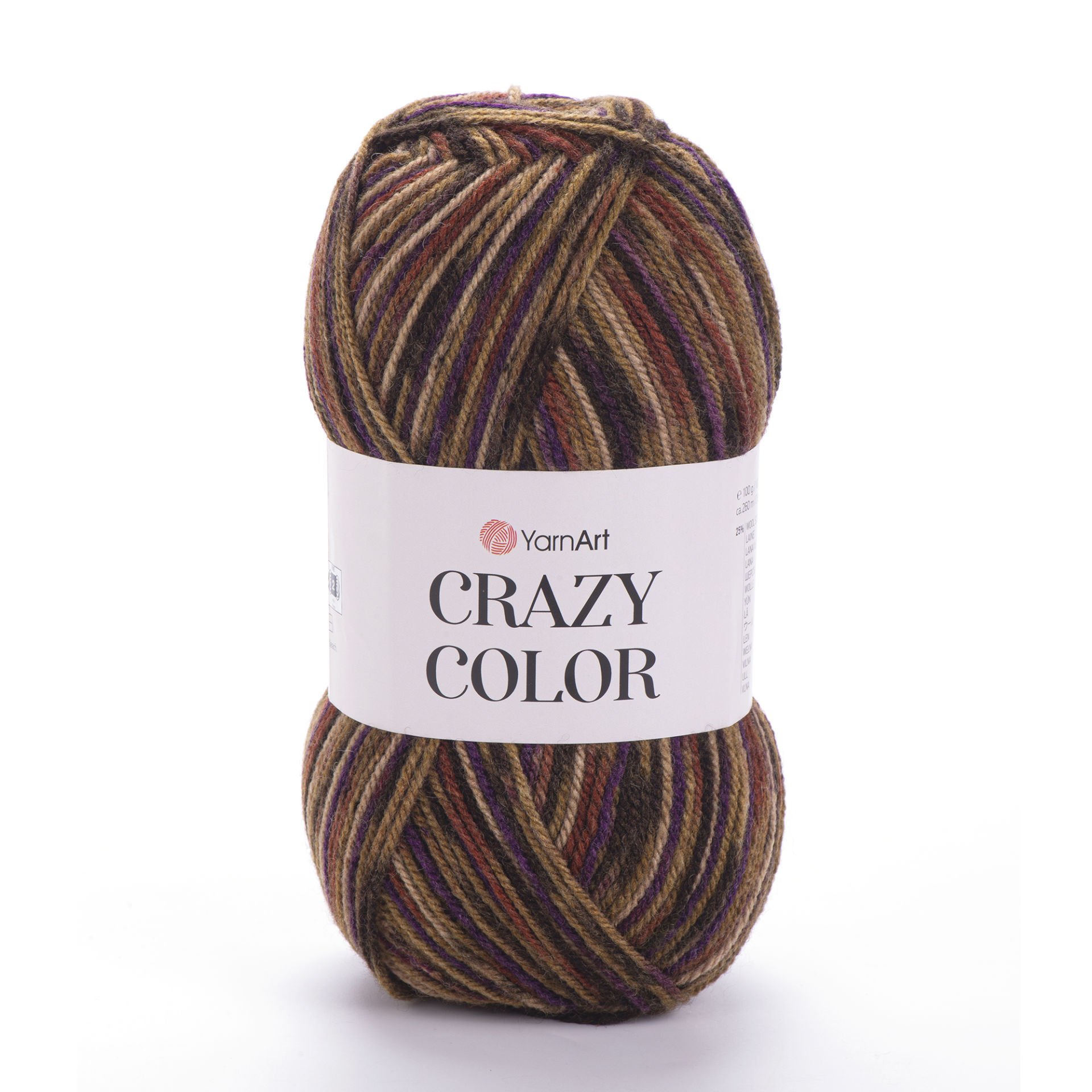 YARNART CRAZY COLOR - EBRULİ EL ÖRGÜ İPİ EBRULİ - 155