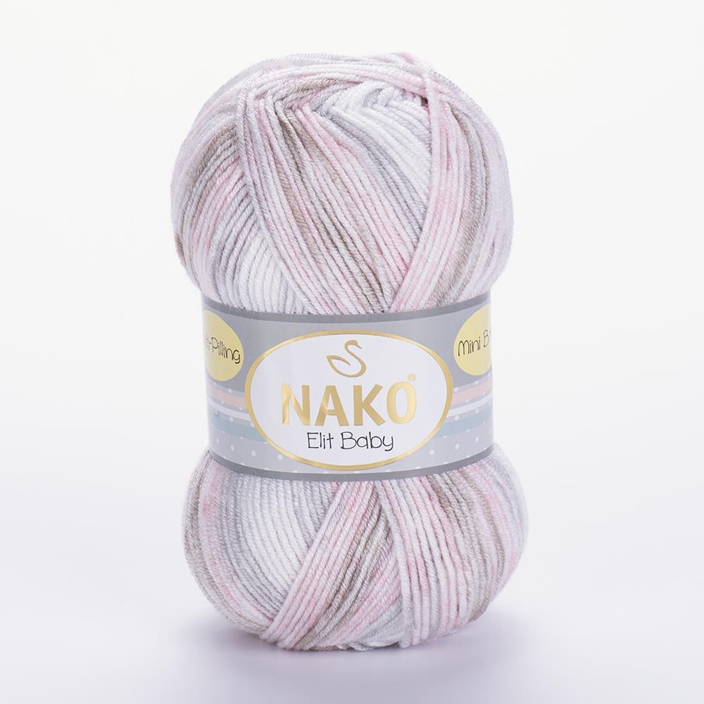 NAKO ELİT BABY MİNİ BATİK - EBRULİ BEBEK EL ÖRGÜ İPİ EBRULİ - 32463