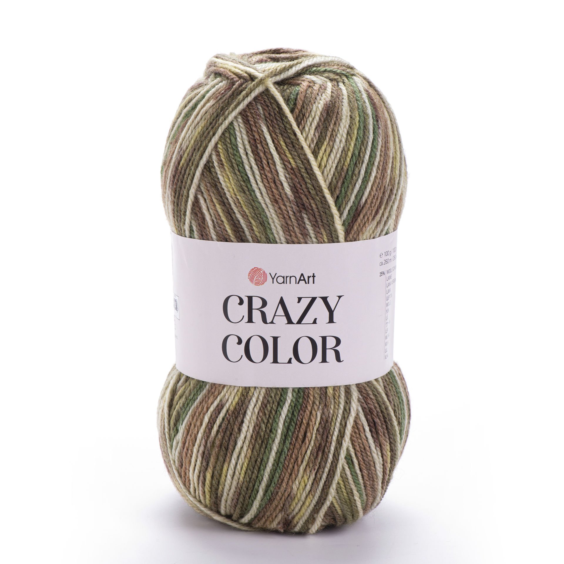 YARNART CRAZY COLOR - EBRULİ EL ÖRGÜ İPİ EBRULİ - 159