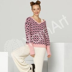 YARNART MILANO - EL ÖRGÜ İPİ TOZ PEMBE - 853