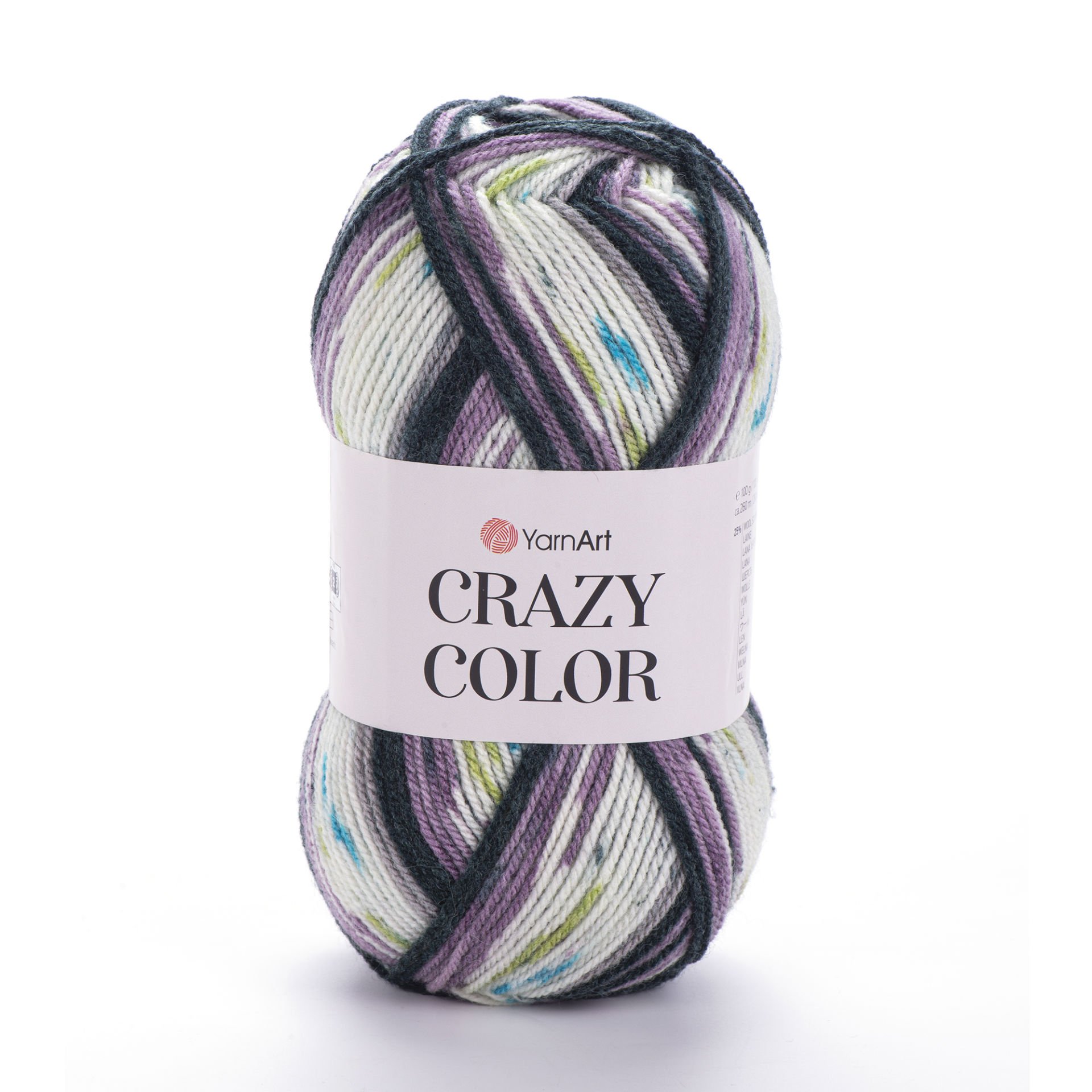YARNART CRAZY COLOR - EBRULİ EL ÖRGÜ İPİ EBRULİ - 165