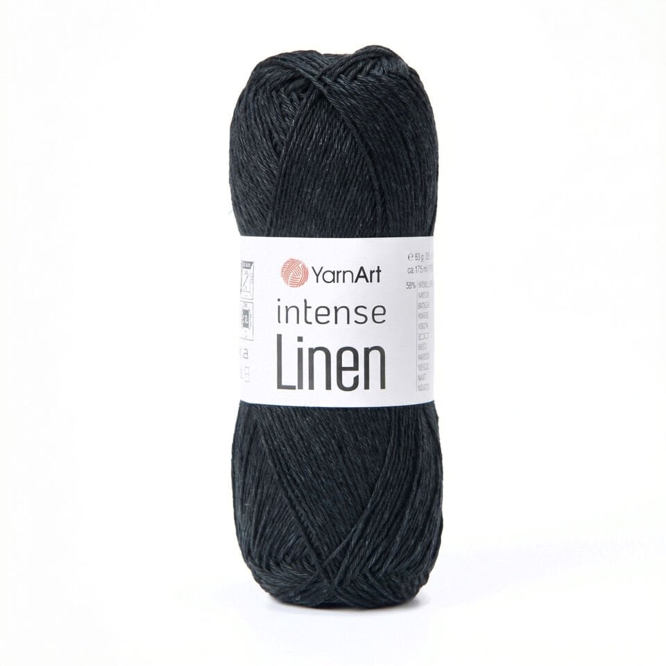 YARNART INTENSE LINEN - ÖRGÜ İPİ SİYAH - 4135