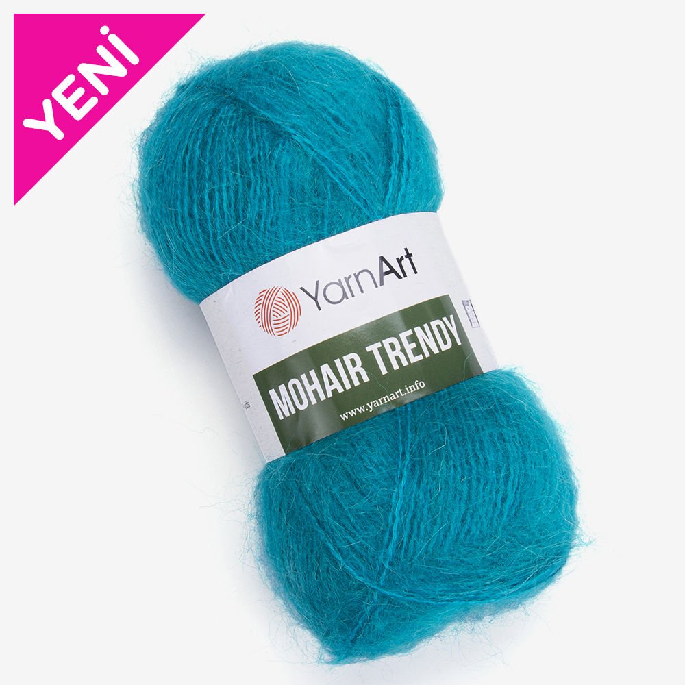 YARNART MOHAIR TRENDY - EL ÖRGÜ İPİ PETROL YEŞİLİ - 106