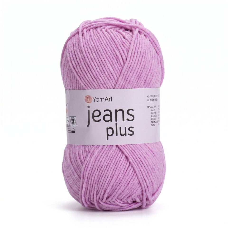 YARNART JEANS PLUS - EL ÖRGÜ İPİ PEMBE - 20