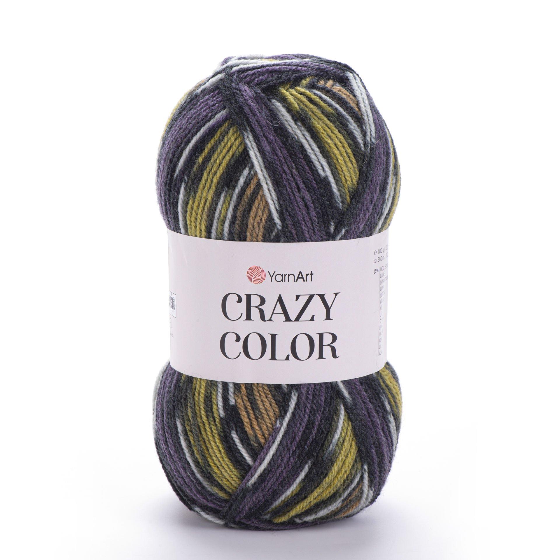 YARNART CRAZY COLOR - EBRULİ EL ÖRGÜ İPİ EBRULİ - 170