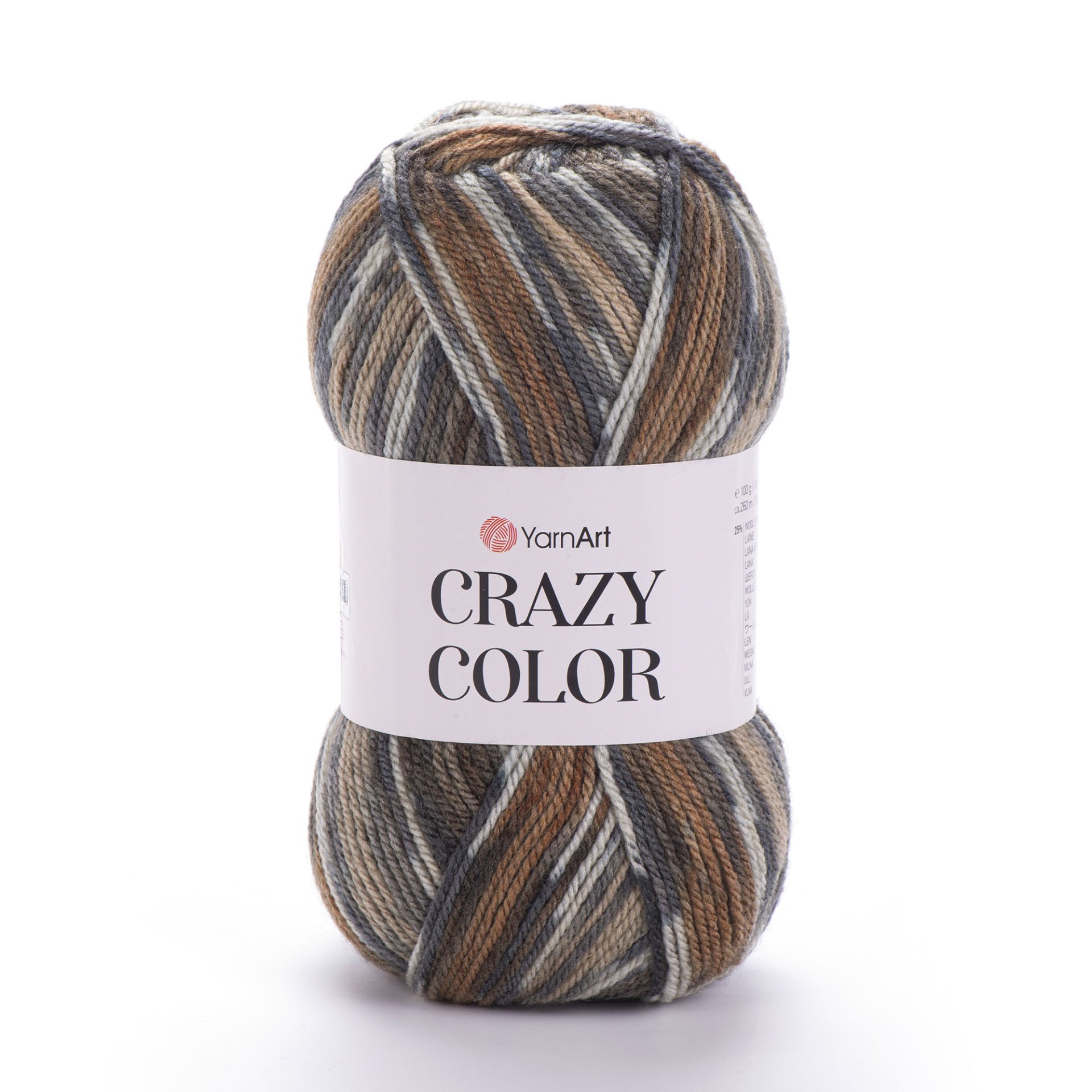 YARNART CRAZY COLOR - EBRULİ EL ÖRGÜ İPİ EBRULİ - 171
