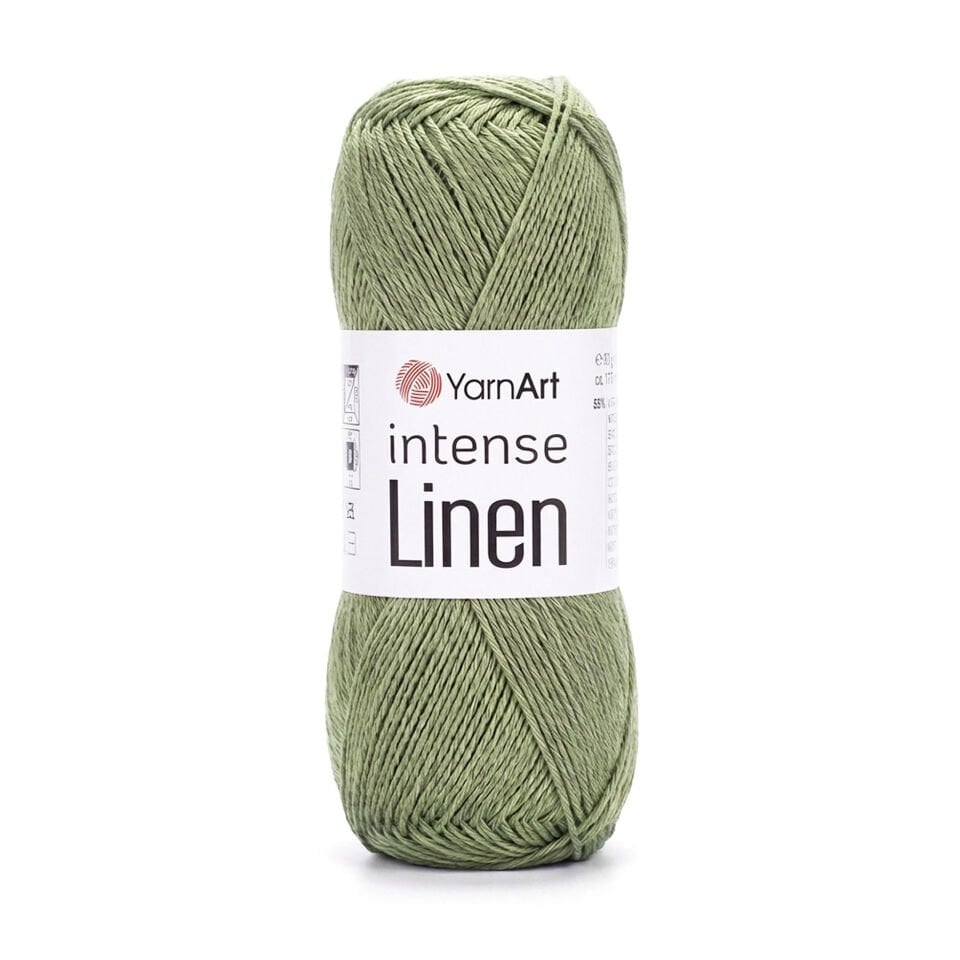 YARNART INTENSE LINEN - ÖRGÜ İPİ YEŞİL - 4121