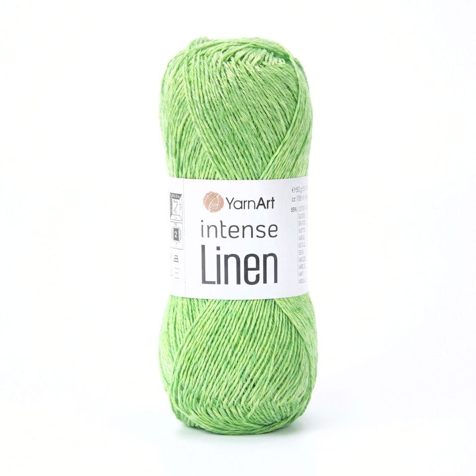YARNART INTENSE LINEN - ÖRGÜ İPİ YEŞİL - 4125