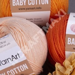 YARNART BABY COTTON - BEBEK EL ÖRGÜ İPİ AÇIK YAVRUAĞZI - 411