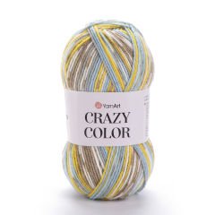 YARNART CRAZY COLOR - EBRULİ EL ÖRGÜ İPİ EBRULİ - 180