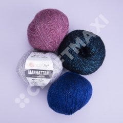 YARNART MANHATTAN - SİMLİ EL ÖRGÜ İPİ AÇIK LİLA - 910